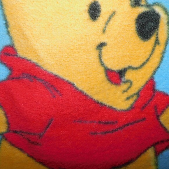 VTG Nemcor Disney Winnie the Pooh Pastel Acrylic Fleece Blanket 28" x 44" Child - Picture 5 of 9